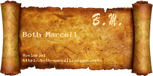 Both Marcell névjegykártya